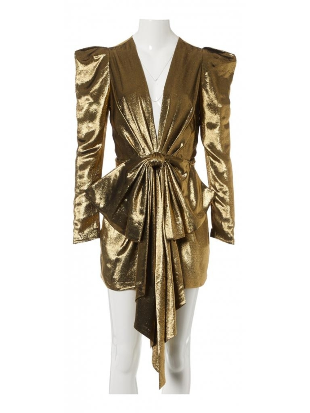 Metallic Gold Knit Dress